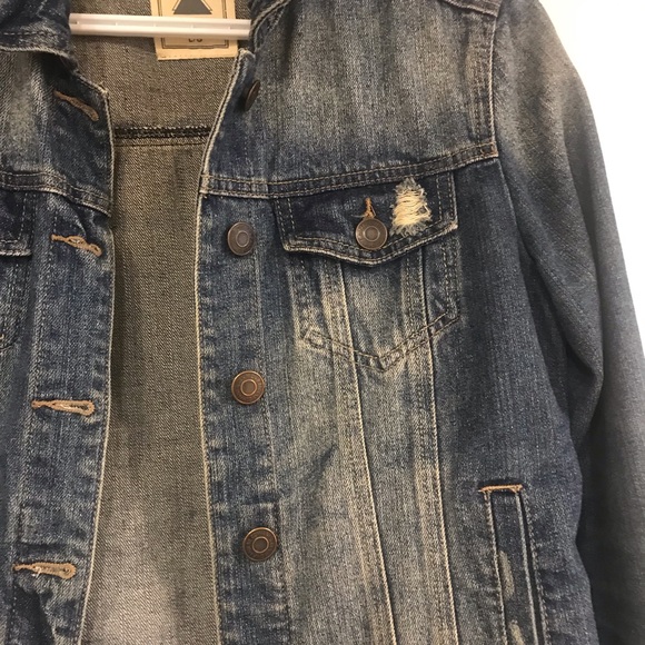 Distressed Jean Jacket - Picture 3 of 7